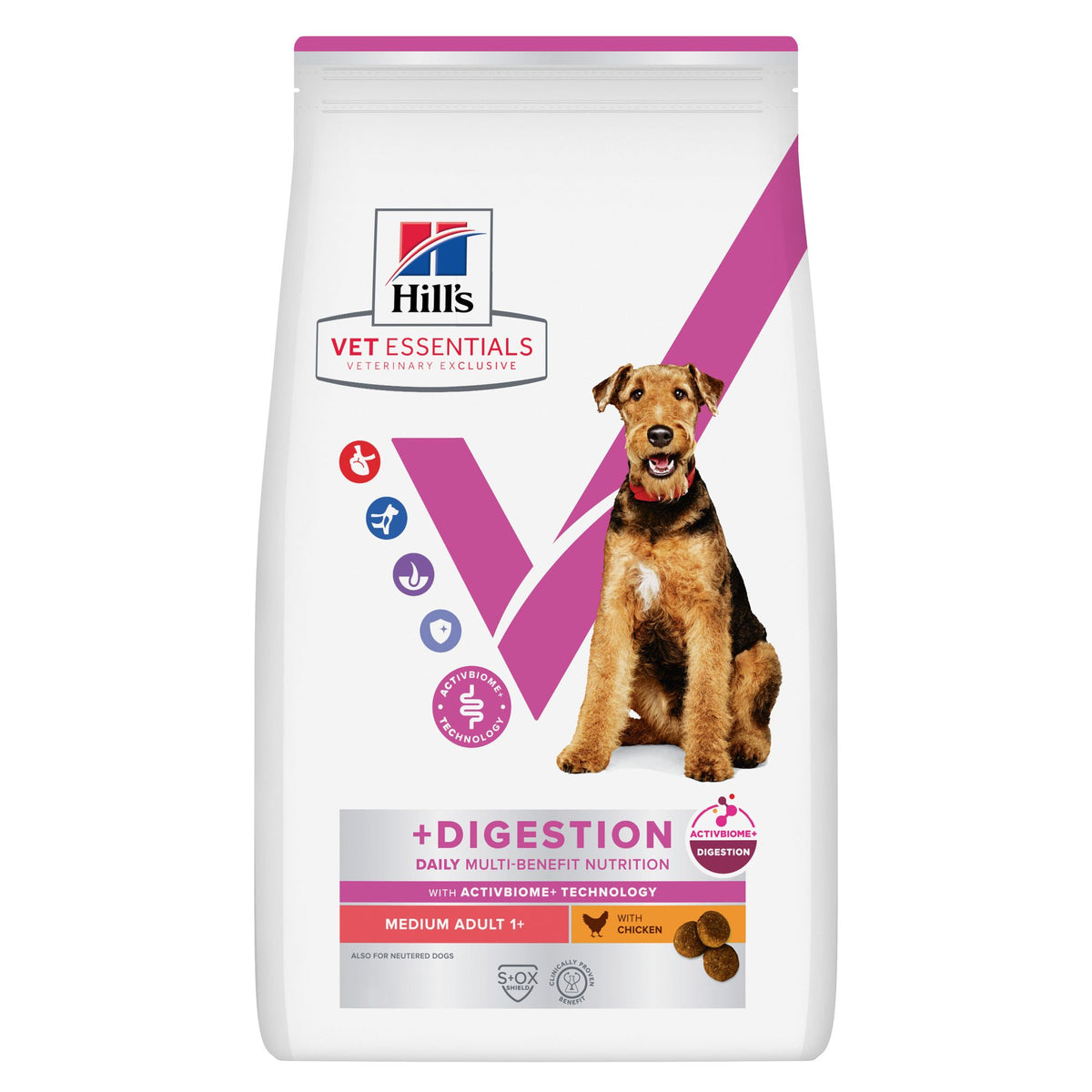 Multi-Benefit + Digestion Adult 1+ Medium Torrfoder Hund Packshot