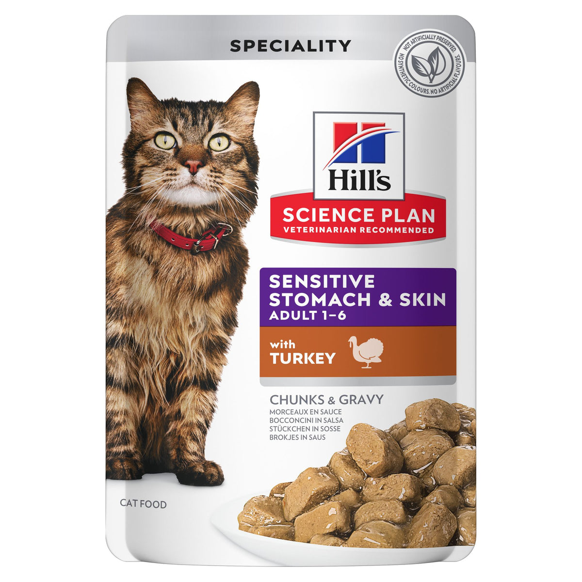 Sensitive Stomach & Skin Adult Kattfoder Paketbild
