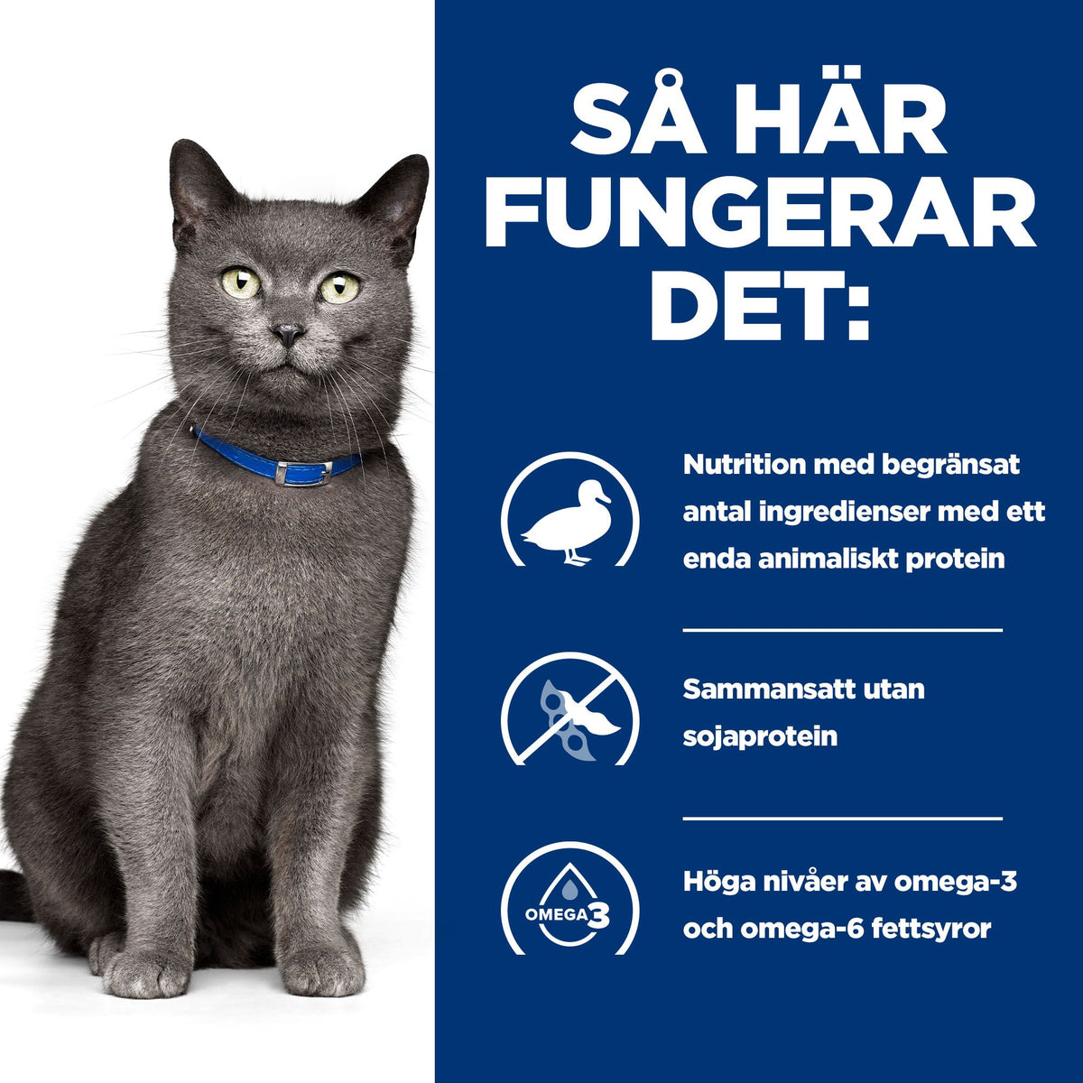 Hill's Prescription Diet d/d kattfoder med anka & gröna ärtor