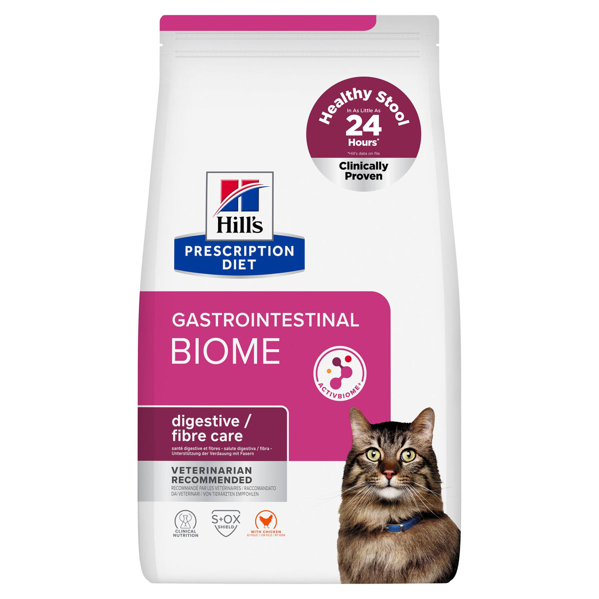 Gastrointestinal Biome Stress kattfoder med kyckling Paketbild
