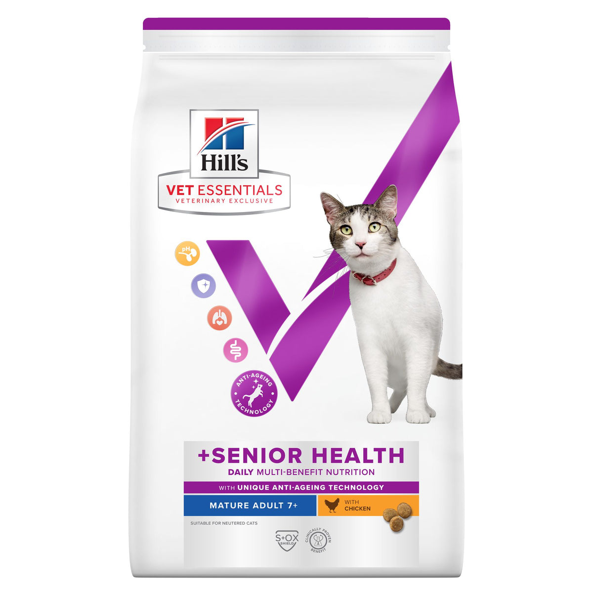 MULTI-BENEFIT + SENIOR HEALTH Mature Adult 7+ kattfoder Paketbild