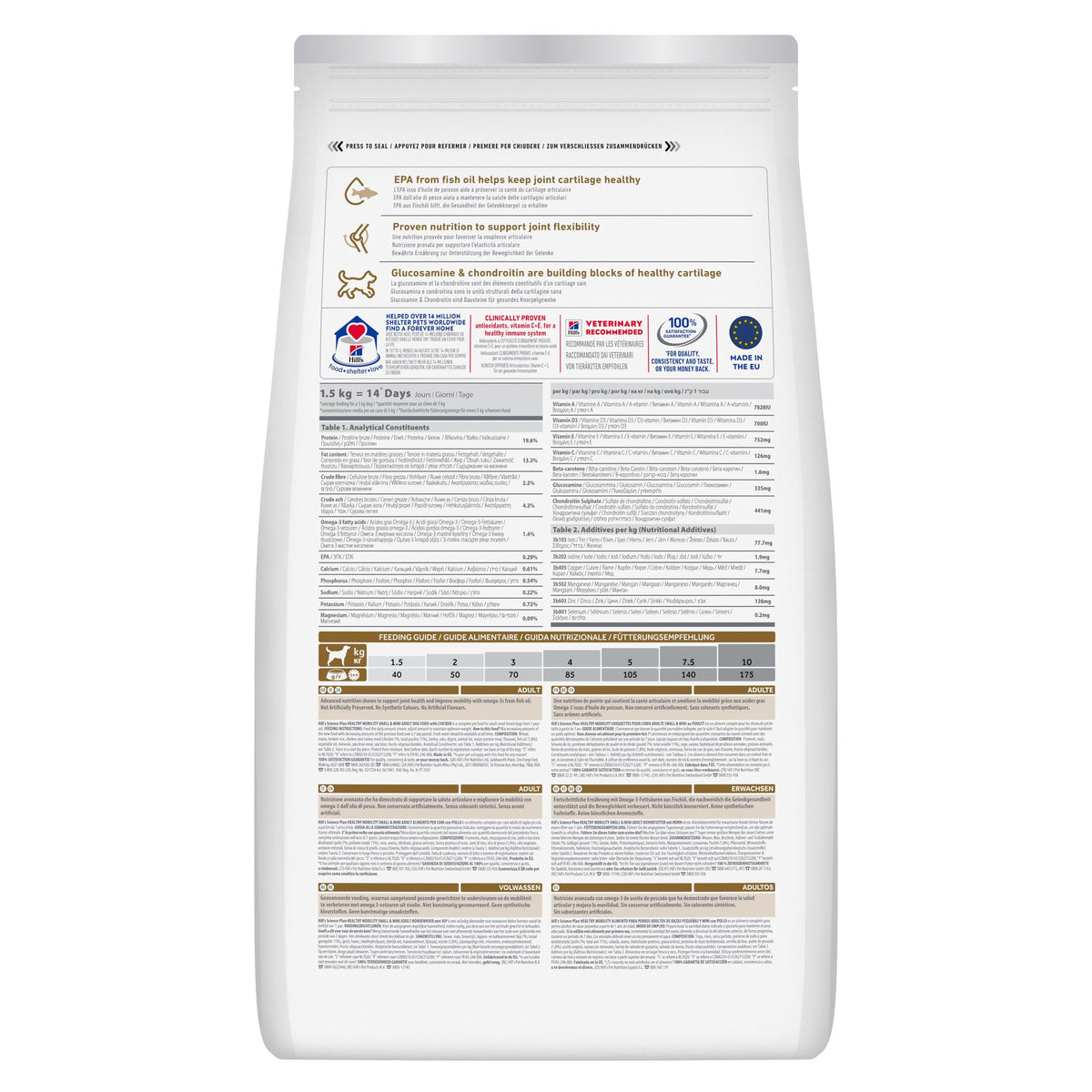 Healthy Mobility Small & Mini Adult Hundfoder Paketbild