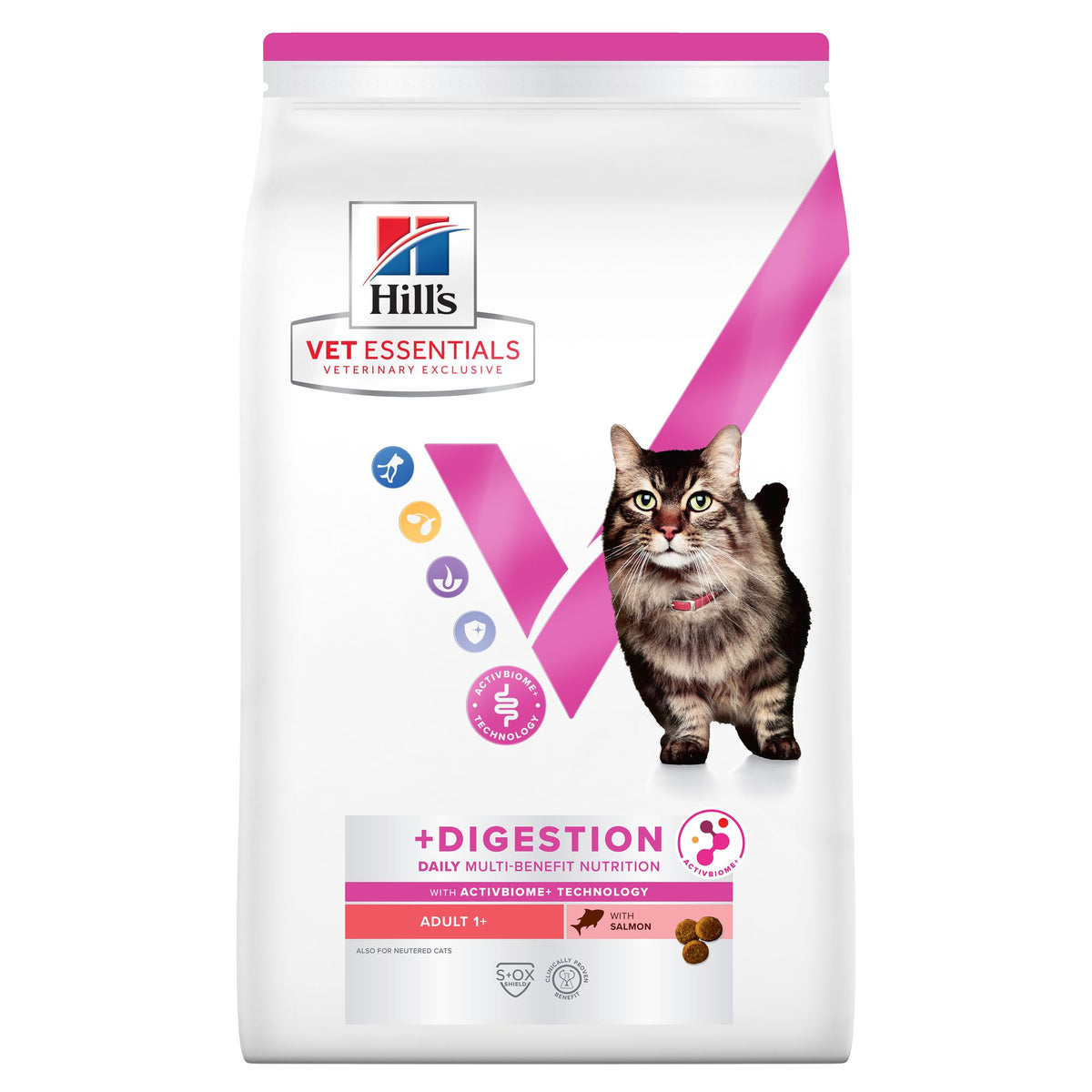MULTI-BENEFIT + DIGESTION Adult 1+ torrfoder för katter Paketbild