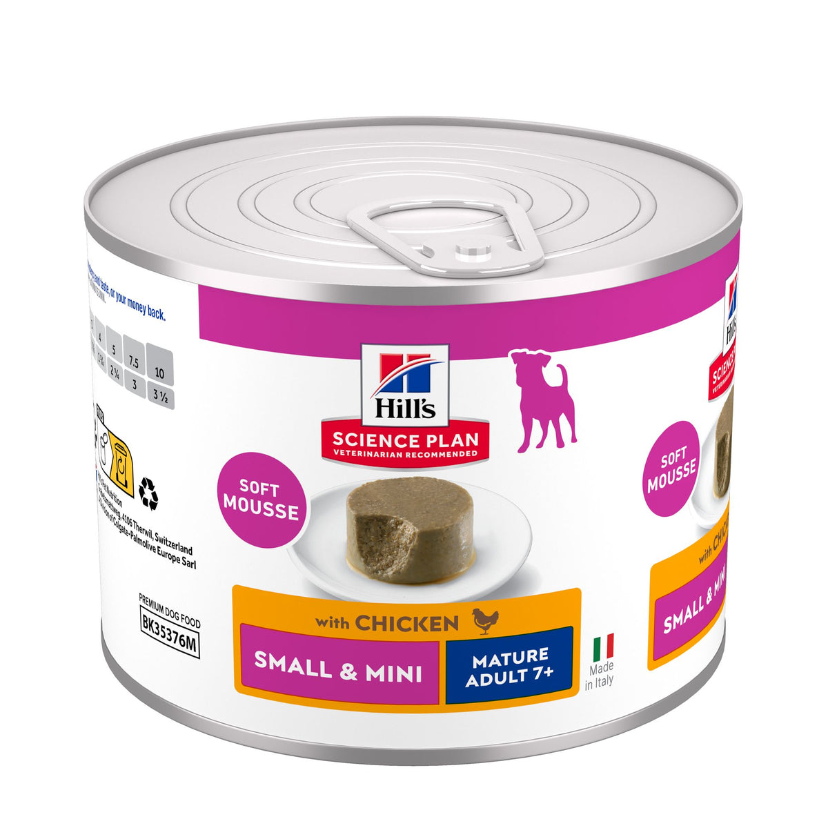 Small & Mini Mature Adult Mousse Hundfoder Paketbild