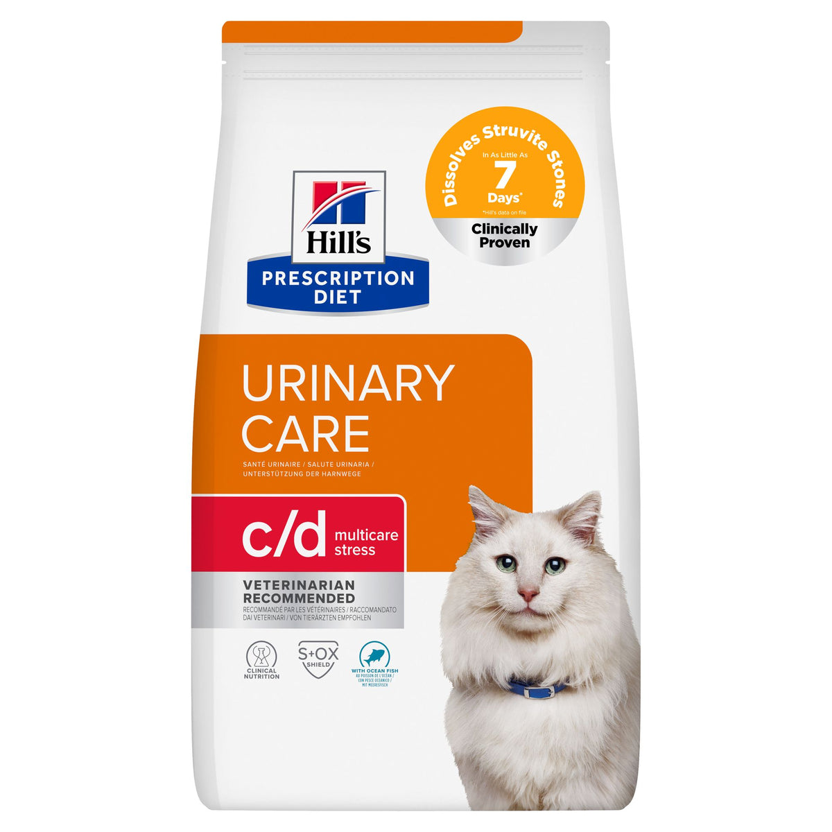 c/d Multicare Stress kattfoder Paketbild